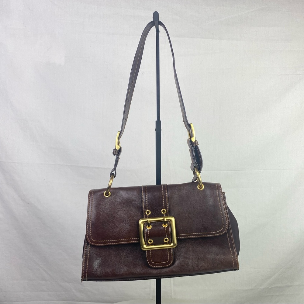 Franco Sarto Brown leather shoulder bag